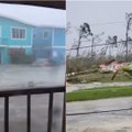 Katastrofiškas uraganas Bahamose: 295 km/val. siekiantis vėjas ūžė tarsi lėktuvo variklis, bangų aukštis kilo iki 7 m