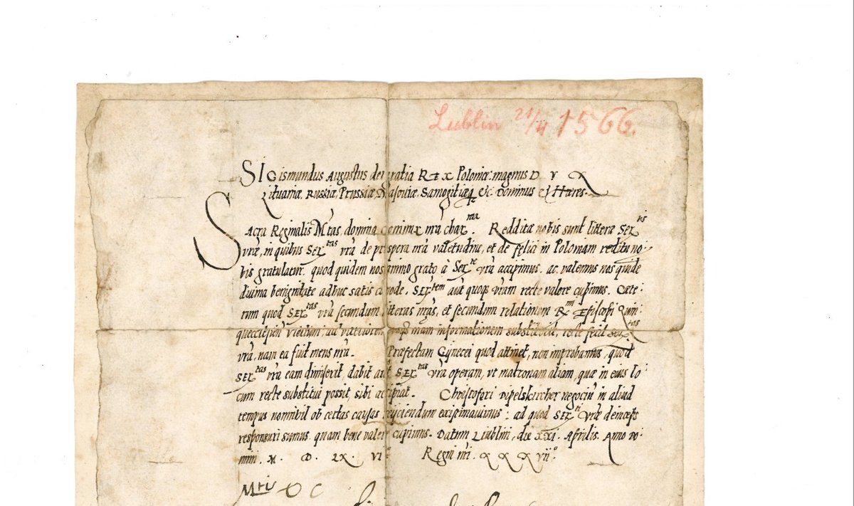 1566 m. laiškas