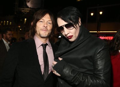 Norman Reedus ir Marilyn Manson
