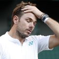 S. Wawrinkai Vimbldono teniso turnyras baigėsi vos prasidėjęs – pralaimėjo rusui D. Medvedevui