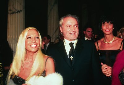 Donatella ir Gianni Versace