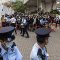 Honkonge dėl protesto akcijos universitete areštuoti aštuoni žmonės