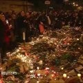 Prie memorialo Paryžiaus išpuolių aukoms buvo kilusi panika