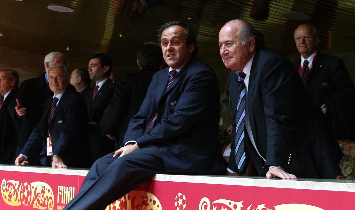 Michelis Platini ir Seppas Blatteris 
