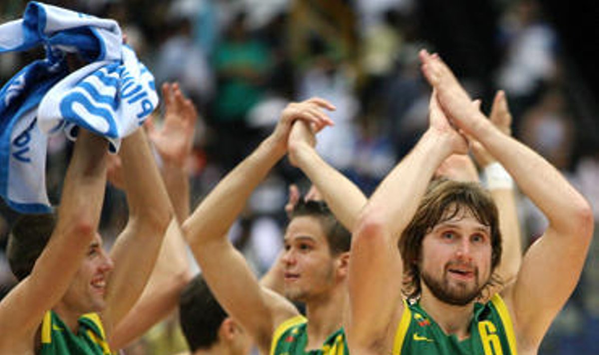 Lietuvos rinktinė įveikė Italijos komandą bei pateko į pasaulio čempionato ketvirtfinalį