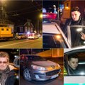 Рейд в Вильнюсе: пьяный водитель врезался в машину электриков