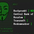 „Anonymous Leaks“ nutekino dar beveik 1TB duomenų: nulaužė didžiausių Rusijos energetikos kompanijų ir centrinio banko dokumentus