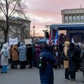 Митинг возле Сейма: собралось более 1000 педагогов со всей Литвы