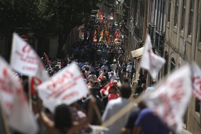 Darbuotojų protestai Portugalijoje