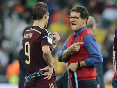 Fabio Capello (dešinėje) ir Aleksandras Kokorinas