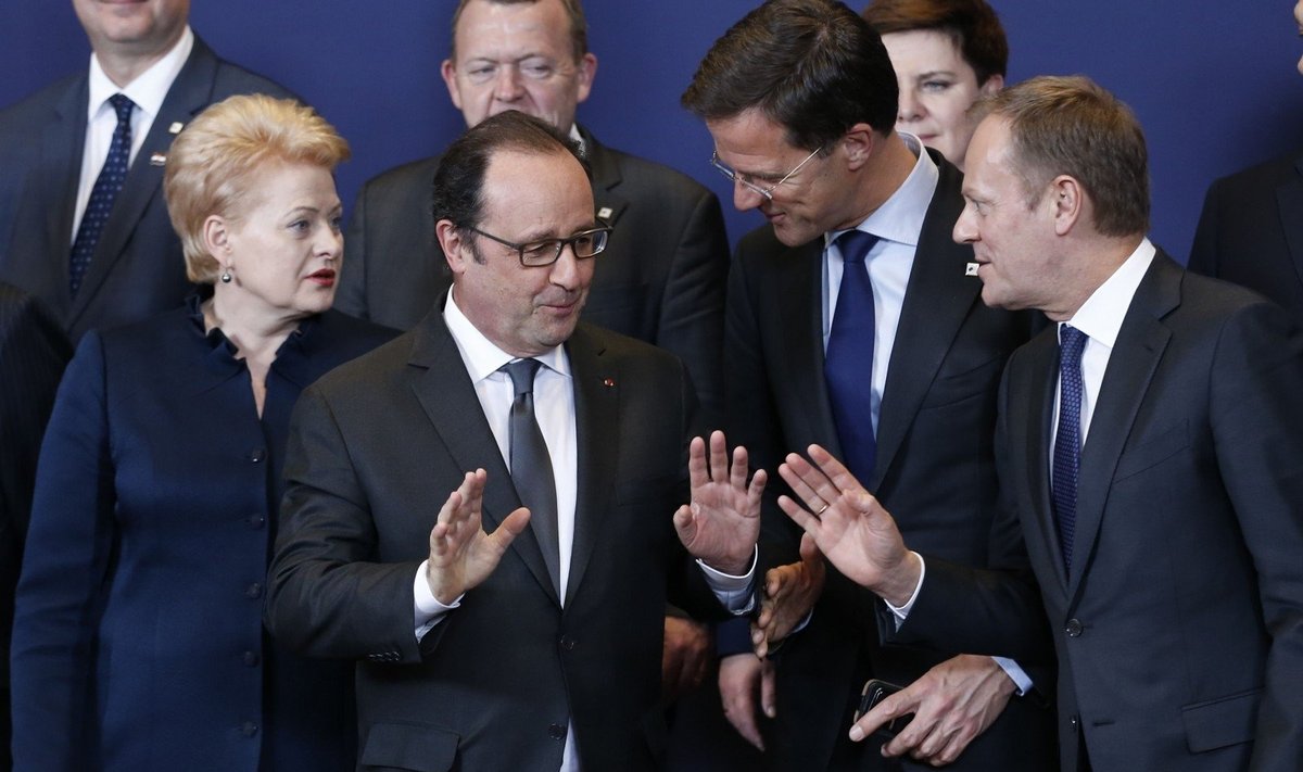 Dalia Grybauskaitė, Francois Hollande'as, Markas Rutte, Donaldas Tuskas