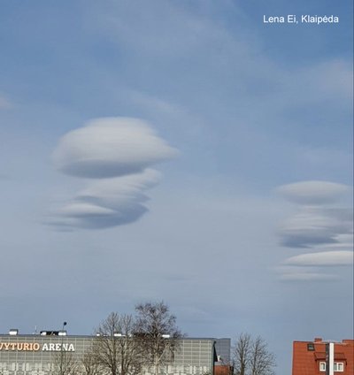 Lęšiškieji debesys Lietuvoje. L. Ei nuotr.