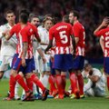 Madrido klubai pasidalino po tašką, „Barcelona“ bėga į priekį