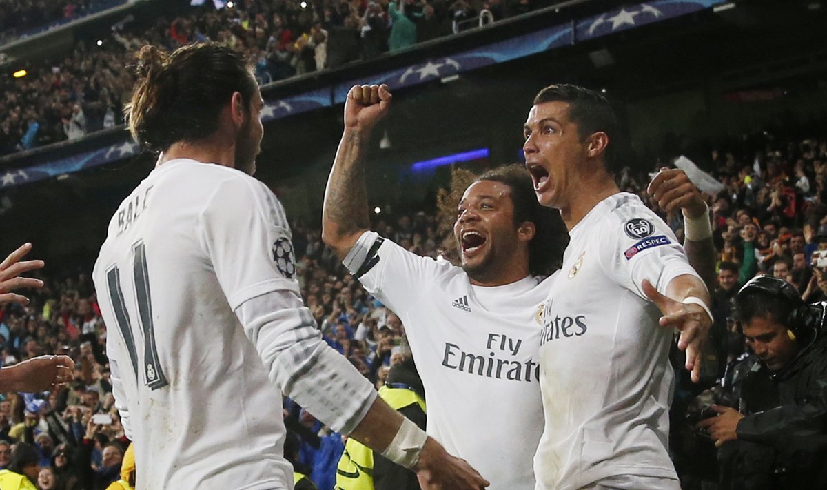 Cristiano Ronaldo, Marcelo ir Garethas Bale'as 