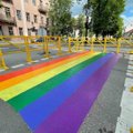 Garsioji Pylimo perėja Vilniuje vėl nuspalvinta vaivorykštės spalvomis