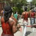 Filipiniečiai dalyvauja kruviname Gavėnios rituale