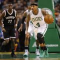 NBA naktis: „Celtics“ išstūmė „Cavaliers“ iš Rytų konferencijos pirmos vietos, „Warriors“ pralaimėjo namuose