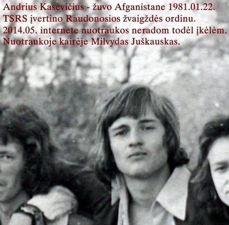 Andrius Kasevičius (1959-1981) - ne savo noru išsiųstas kariauti Afganistane kulkosvaidininku