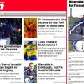 Žalgirietis C.Elliotas pateko į pirmus Škotijos sporto spaudos puslapius