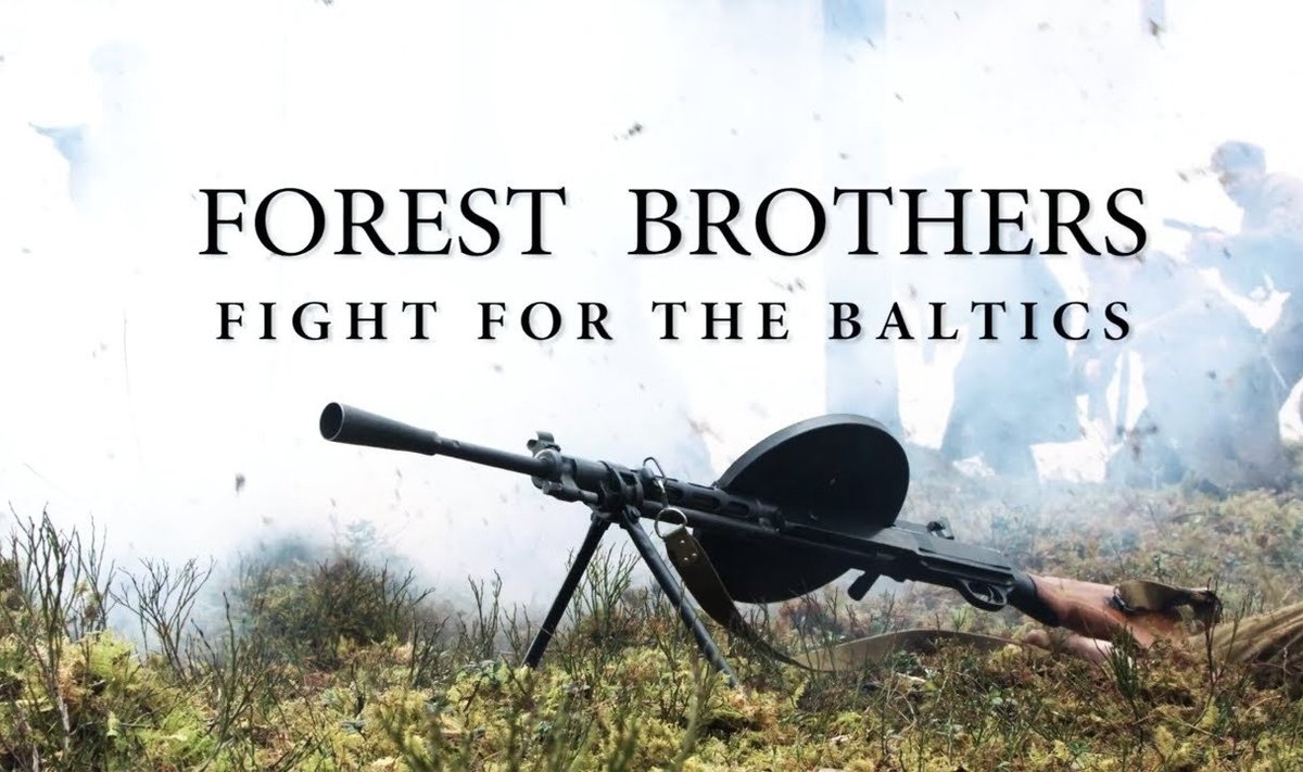 NATO filmo „Miško broliai – kova už Baltijos šalis“ plakatas