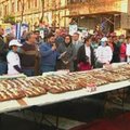 Meksiko gyventojai skanavo milžinišką Karaliaus pyragą
