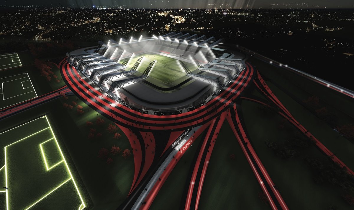 Nacionalinio stadiono vizualizacija