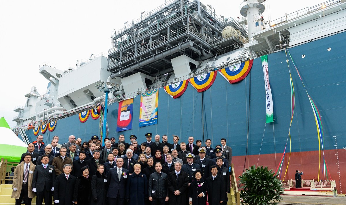 Lithuania's floating LNG storage vessel was built in South Korea