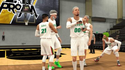 NBA 2K žaidimo fragmentas