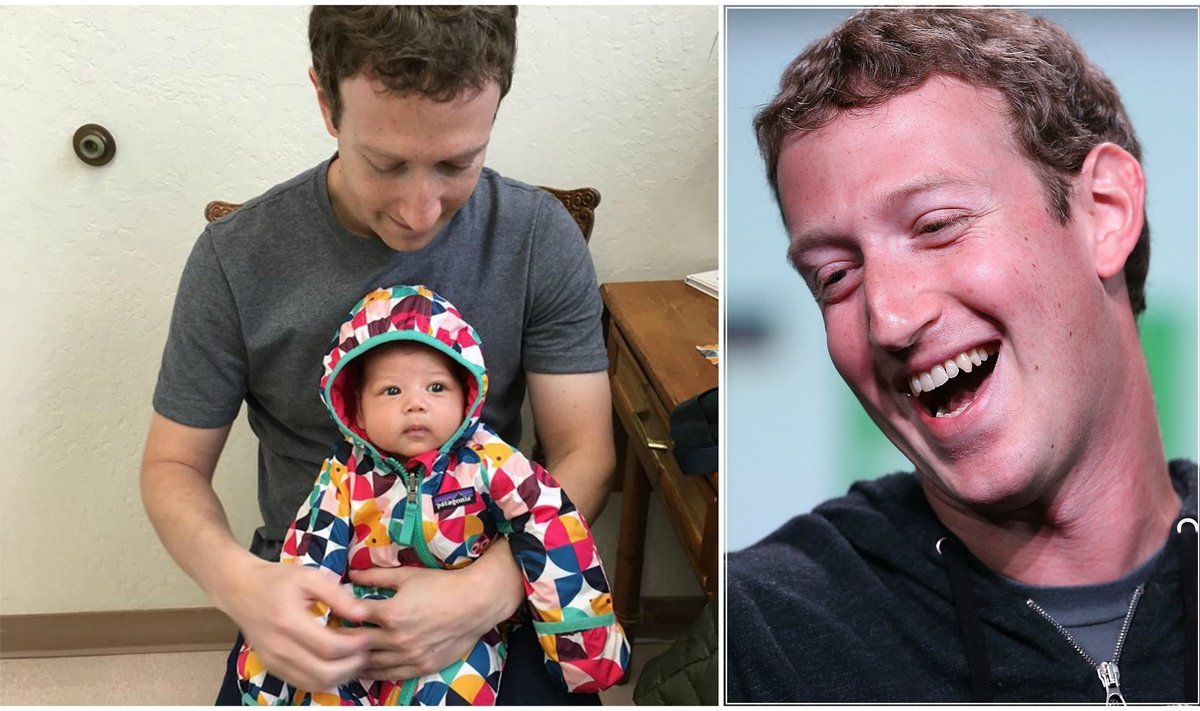 Markas Zuckerbergas su dukra Max