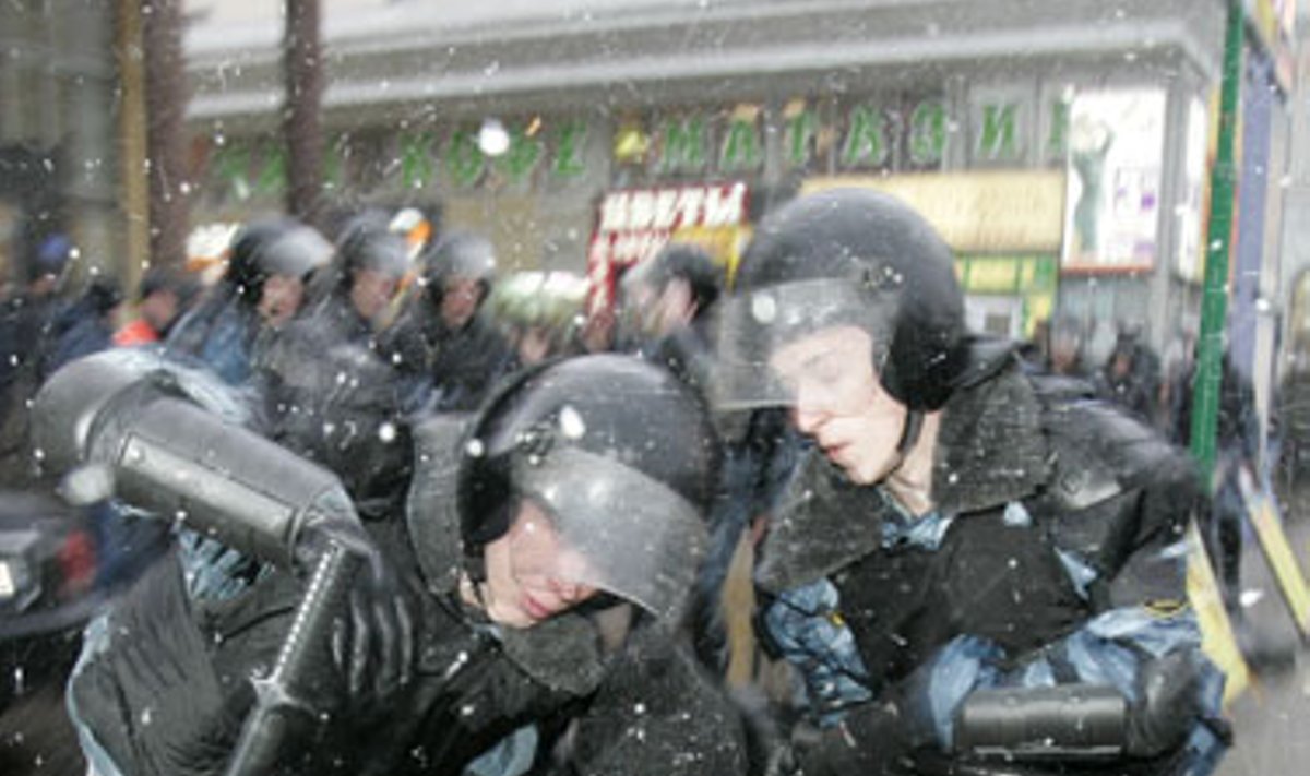 Protestuotojas sulaikytas Maskvoje