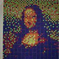 Aukcione parduodama iš Rubiko kubų sukurta „Mona Lisa“