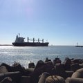 Dėl stipraus vėjo Klaipėdos uoste ribojama laivyba