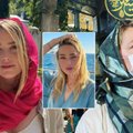 Amber Heard – vėl dėmesio centre: skandalas kilo dėl „nepadorios“ aktorės aprangos Turkijos mečetėje