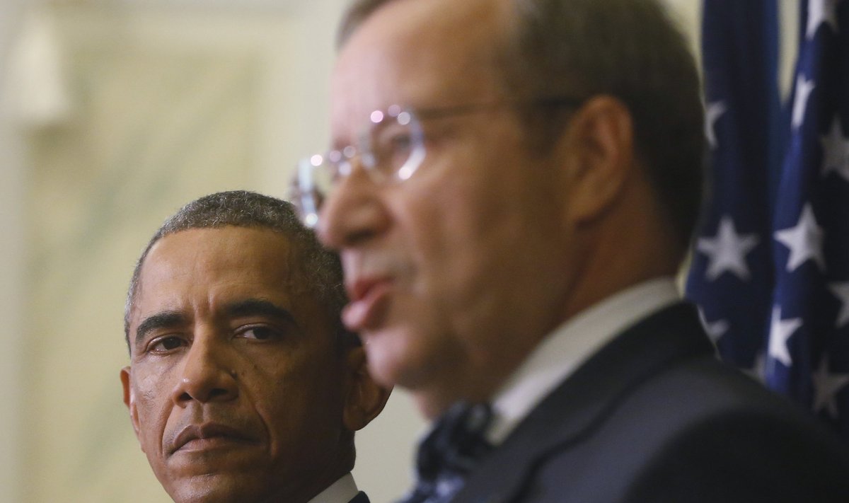 Barack Obama and Toomas Hendrik Ilves