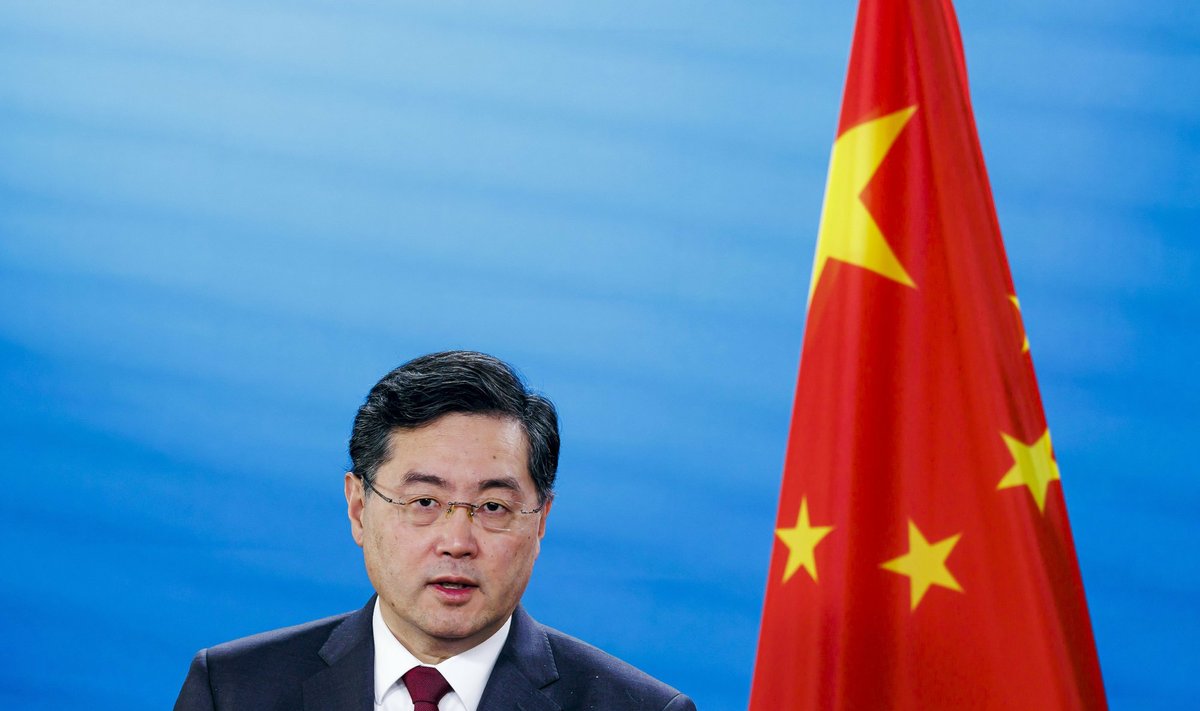 Kinijos užsienio reikalų ministras Qin Gangas 