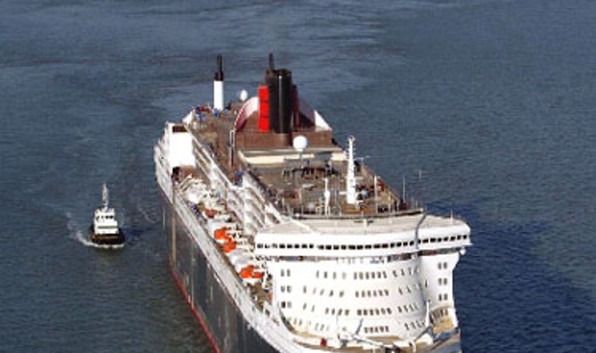 Didžiausias pasaulyje garlaivis "Queen Mary 2"