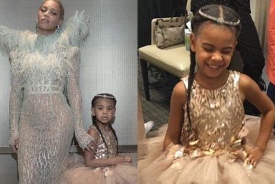 Beyonce su dukrele Blue Ivy Carter 