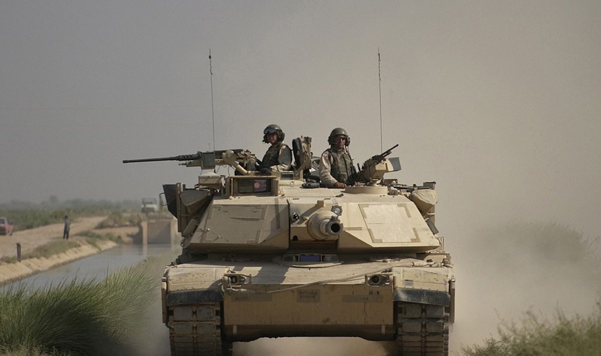Amerikiečių „M1A1 Abrams“ tankas Irake. 2004-ieji.