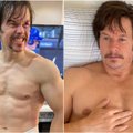Aktorius Markas Wahlbergas drastiškai pasikeitė: greitai priaugo svorio ir pripažino – smagu nebuvo