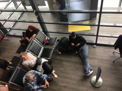 Kauno oro uoste įstrigę keleiviai