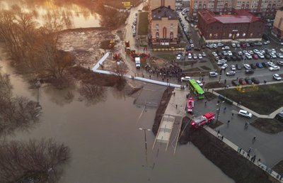Potvynis Rusijos Orenburgo mieste