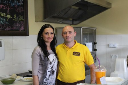 Sandra Jaraitytė-Scippa su vyru Vincenzo