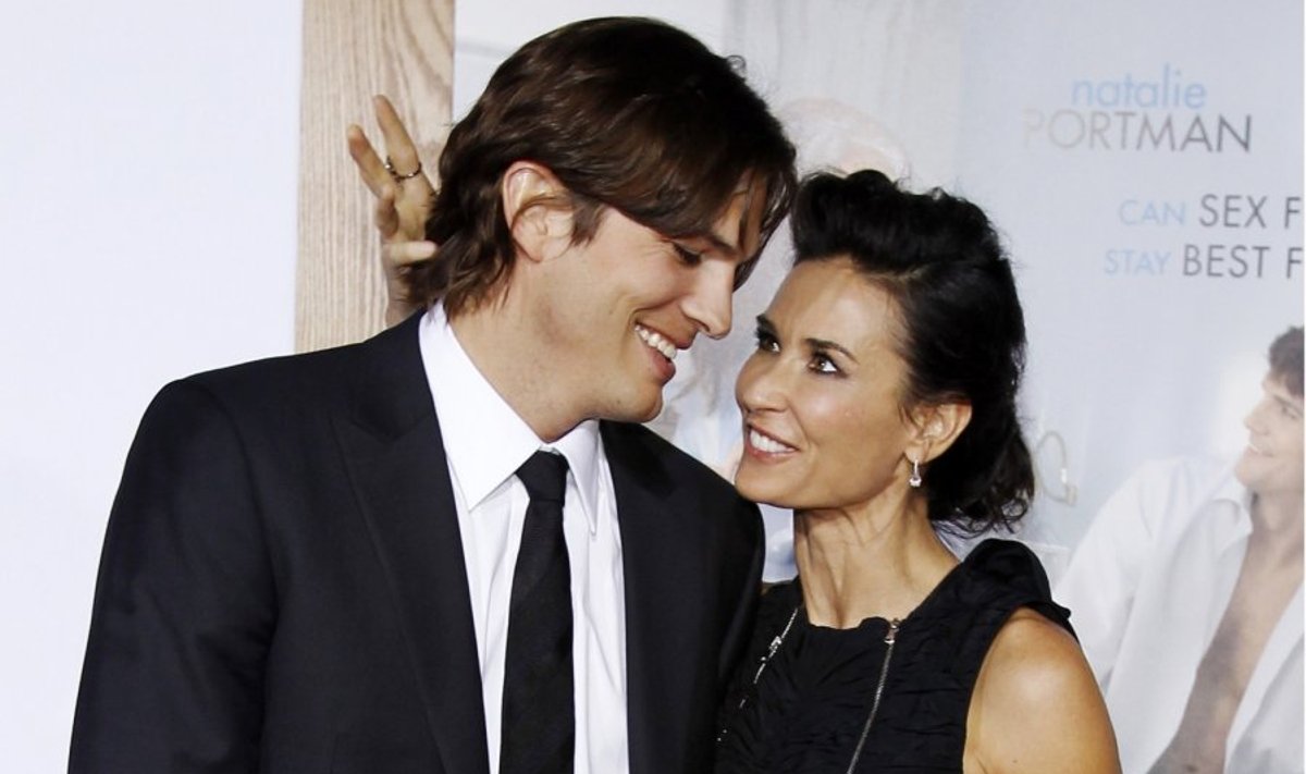 Demi Moore ir Ashtonas Kutcheris