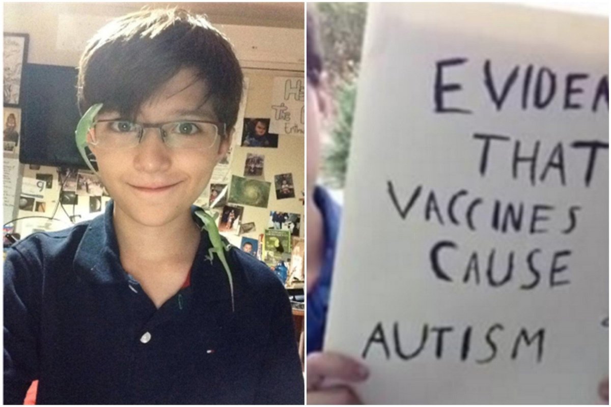 Il giovane scienziato dimostra perfettamente il legame tra autismo e vaccinazioni