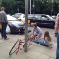 Vilniuje dviratininkę partrenkęs troleibuso vairuotojas nuvažiavo, jį teko vytis