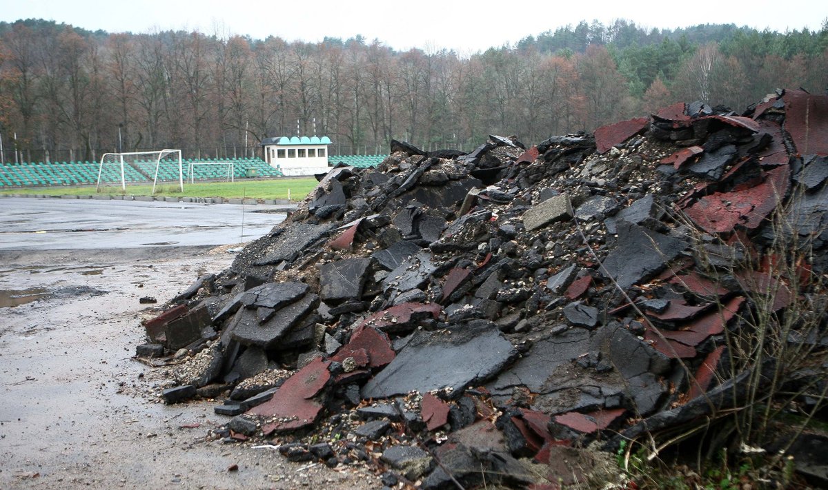 "Vingio" stadiono rekonstrukcijos darbai