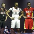 D. Motiejūnas Hjustone demonstravo naują „Rockets“ klubo aprangą