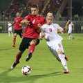 Albanija išplėšė pergalę po pusės paros baigtose rungtynėse su Makedonija