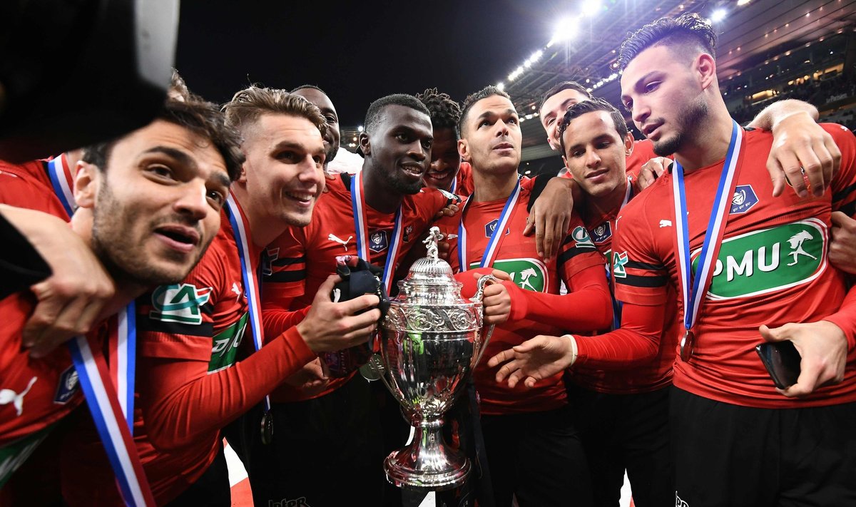 "Rennes" klubas tapo Prancūzijos taurės laimėtoju
