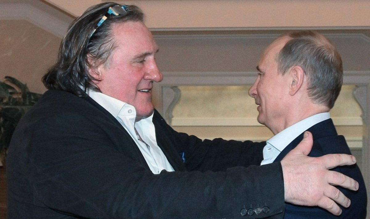 Gerardas Depardieu ir Vladimiras Putinas
